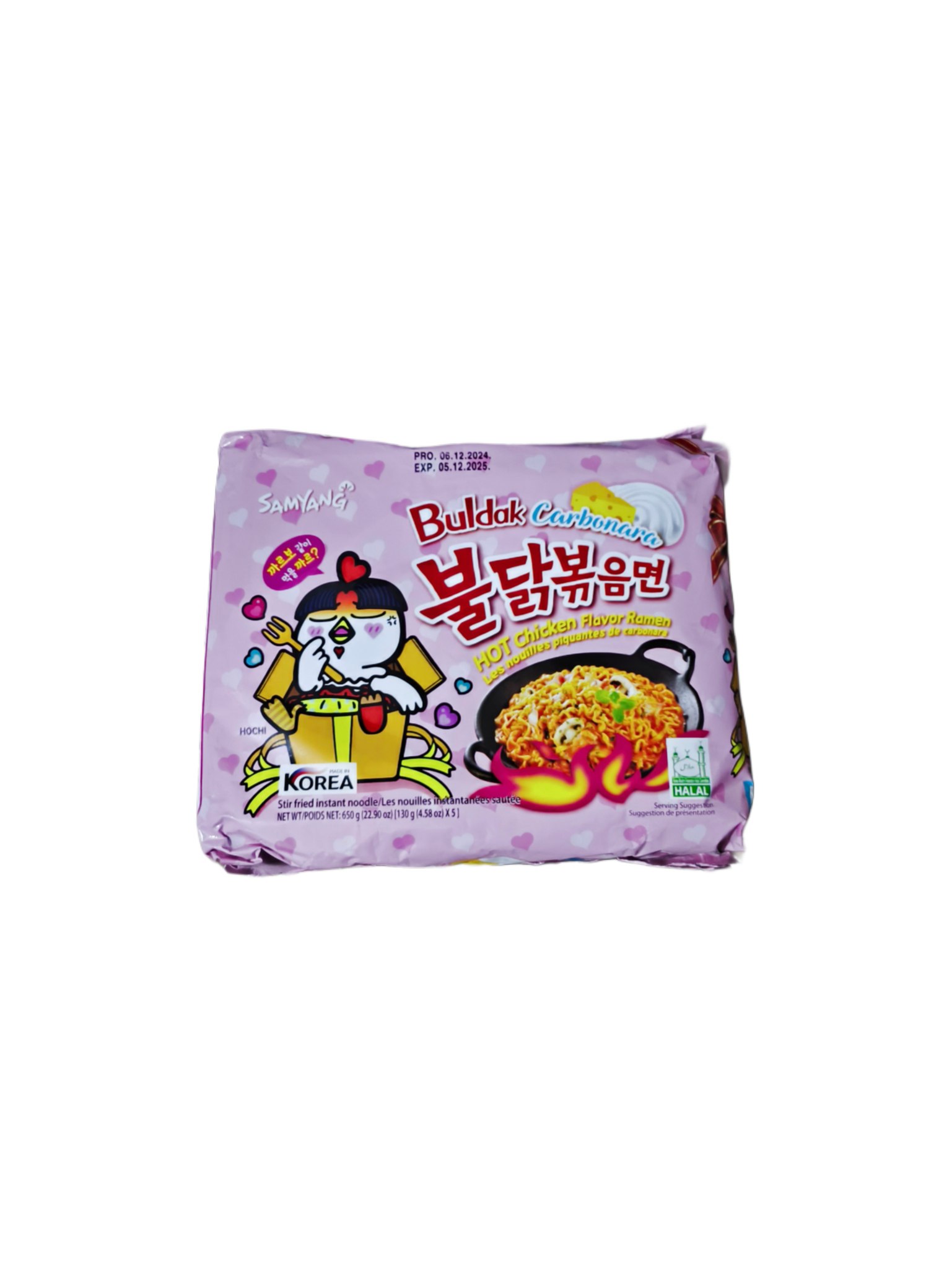 پک ۵ عددی نودل سامیانگ کربونارا (۵×۱۴۰ گرم) | محصول کره جنوبی
