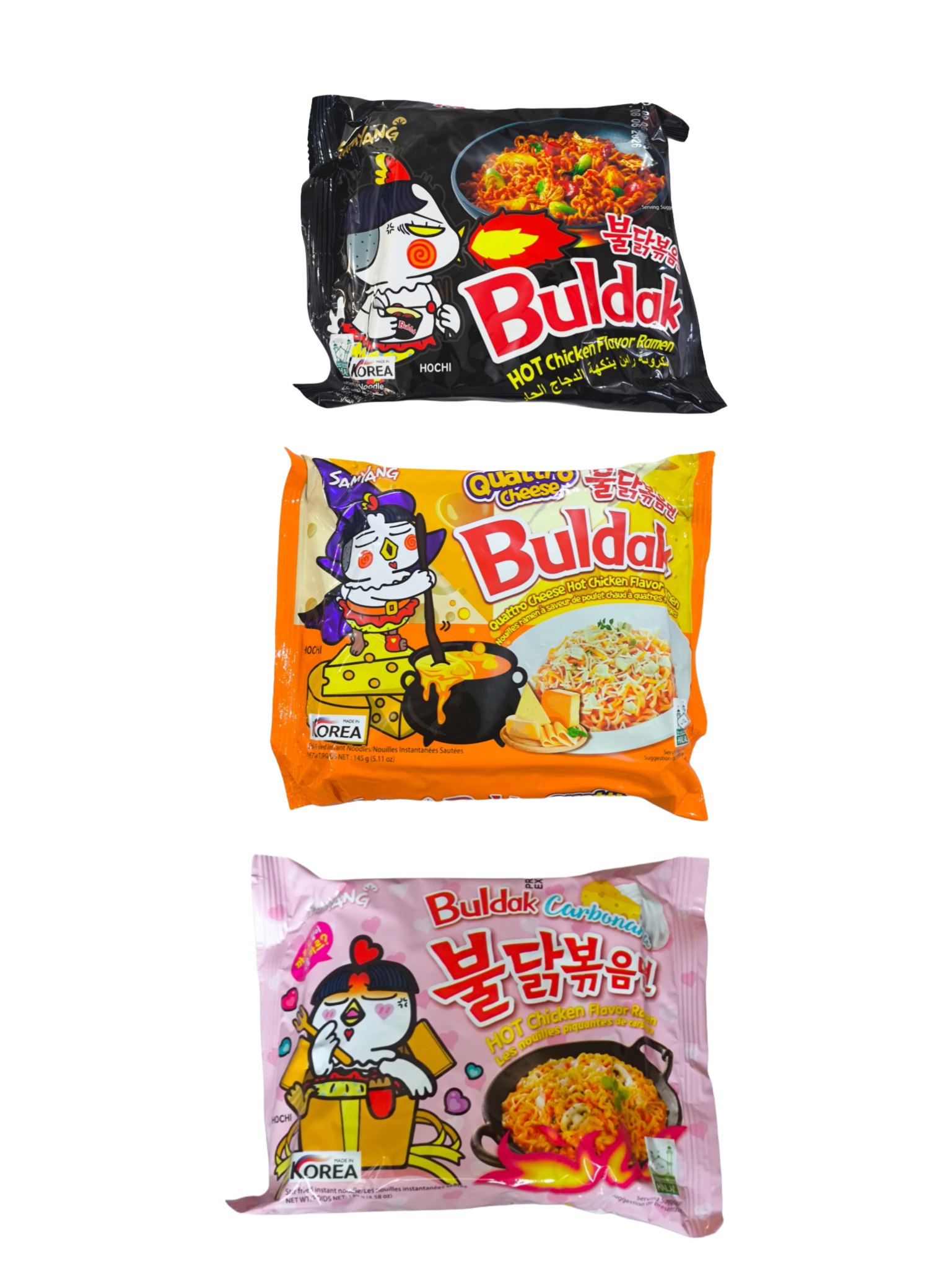 پک نودل سامیانگ ( کاربونارامرغچهار پنیر ) | محصول کره جنوبی